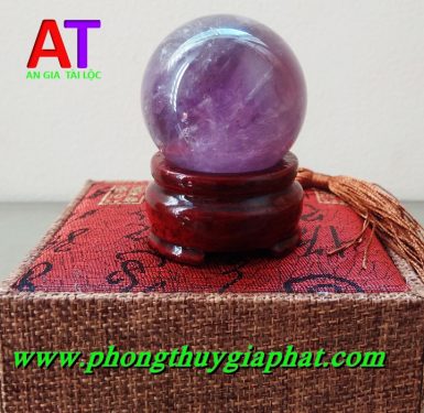 Cầu phong thủy thạch anh tím