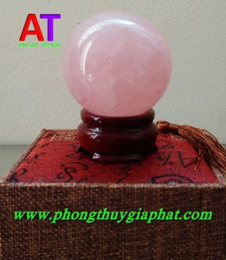 Cầu phong thủy thạch anh hồng