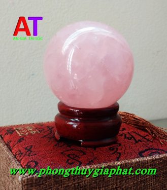 Cầu phong thủy thạch anh hồng
