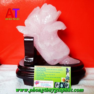 Bắp cải phong thủy thạch anh hồng