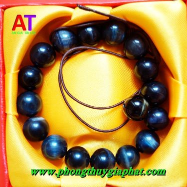 Vòng đeo tay đá mắt hổ đen