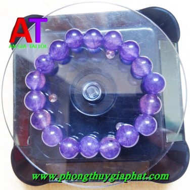 vòng đeo tay đá mã não tím