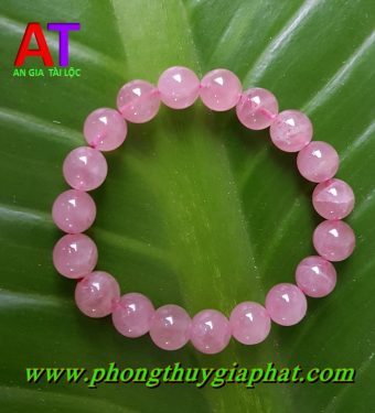 Vòng đeo tay thạch anh hồng