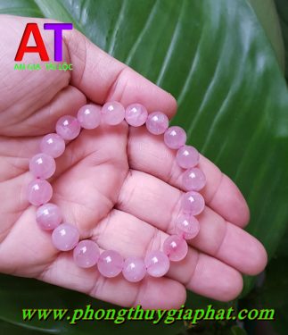 Vòng đeo tay thạch anh hồng