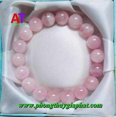 Vòng đeo tay thạch anh hồng