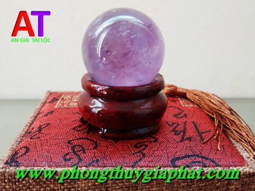 Cầu phong thủy thạch anh tím