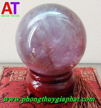 Cầu phong thủy thạch anh tím 