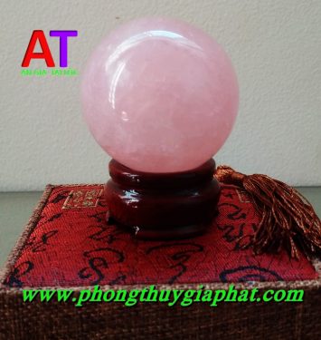 Cầu phong thủy thạch anh hồng
