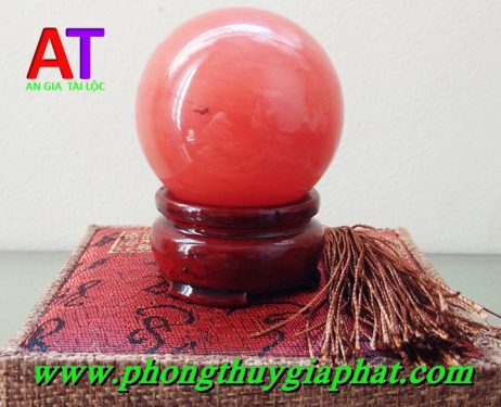 Cầu phong thủy đá núi lửa đỏ