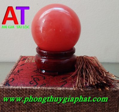 Cầu phong thủy đá núi lửa đỏ