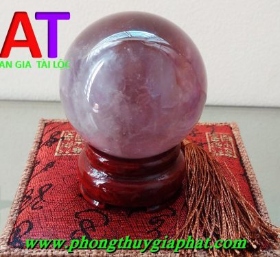 Cầu phong thủy thạch anh tím