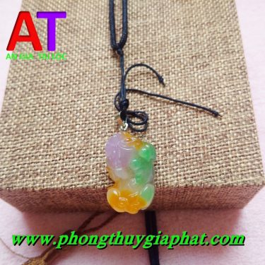 Mặt dây chuyền tỳ hưu đá tứ quý 