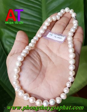 Vòng đeo cổ ngọc trai trắng
