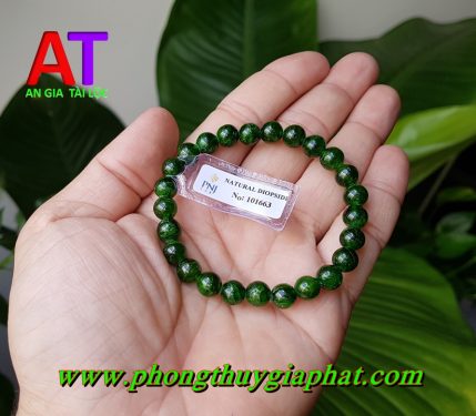 Vòng đeo tay đá Diopside