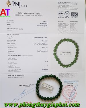 Vòng đeo tay đá Diopside