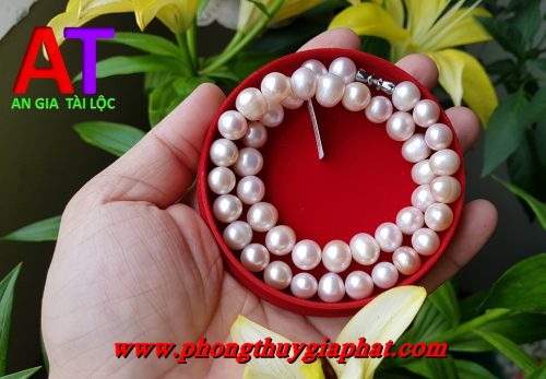 Vòng đeo cổ ngọc trai trắng 565