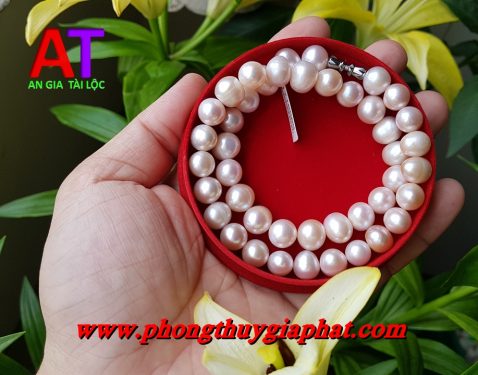 Vòng đeo cổ ngọc trai trắng 565