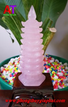 Tháp văn xương thạch anh hồng 026