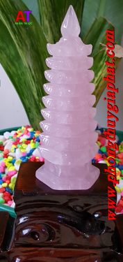 Tháp văn xương thạch anh hồng 026