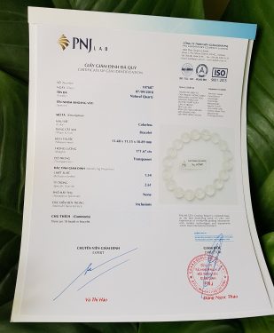 Vòng đeo tay thạch anh trắng