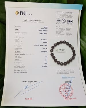 Vòng đeo tay thạch anh tím