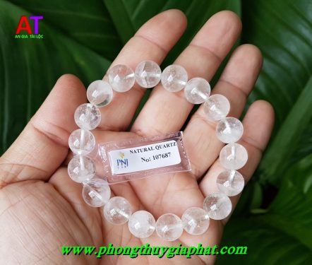 Vòng đeo tay thạch anh trắng
