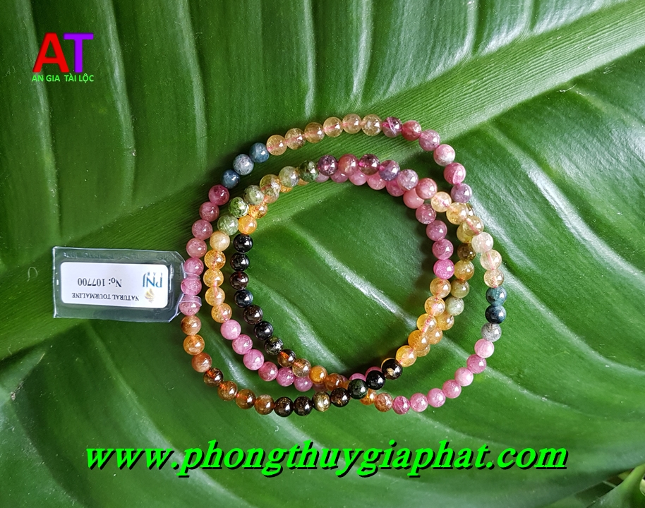 Vòng đeo tay dây đá Tourmaline