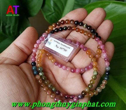 Vòng đeo tay dây đá Tourmaline