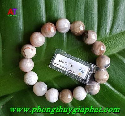 Vòng đeo tay gỗ hóa thạch