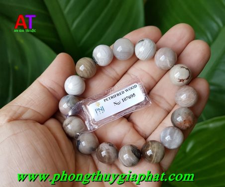 Vòng đeo tay gỗ hóa thạch