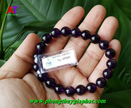 Vòng đeo tay thạch anh tím