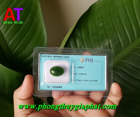 Mặt dây chuyền cẩm thạch xanh