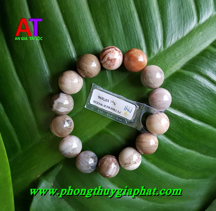 Vòng đeo tay gỗ hóa thạch