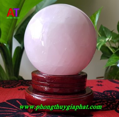 Cầu phong thủy thạch anh hồng