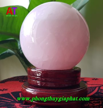 Cầu phong thủy thạch anh hồng