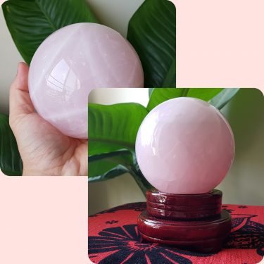 Cầu phong thủy thạch anh hồng