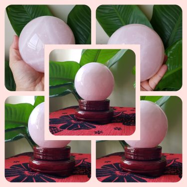 Cầu phong thủy thạch anh hồng