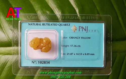 Tỳ hưu thạch anh tóc vàng