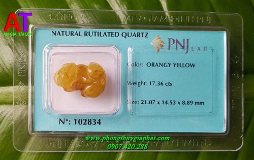 Tỳ hưu thạch anh tóc vàng