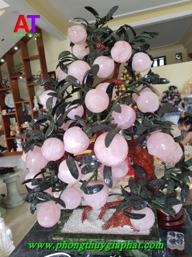 Cây đào phong thủy Thạch anh hồng