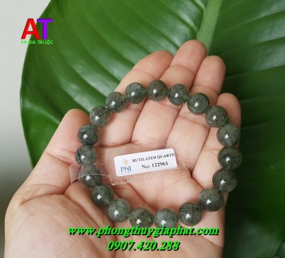 Vòng đeo tay thạch anh tóc xanh