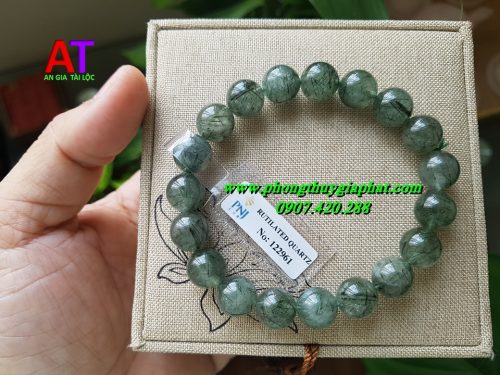 Vòng đeo tay thạch anh tóc xanh