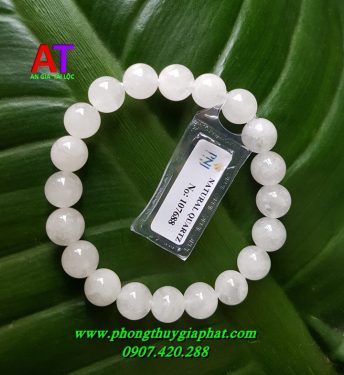 Vòng đeo tay thạch anh trắng