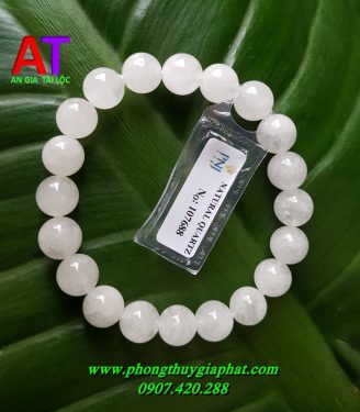 Vòng đeo tay thạch anh trắng