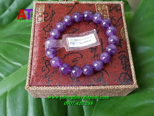 Vòng đeo tay thạch anh tím