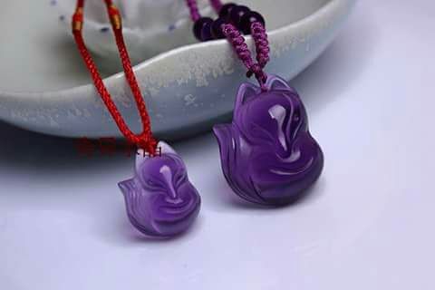 Hồ ly phong thủy thạch anh tím