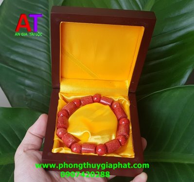 Vòng san hô đỏ đốt trúc