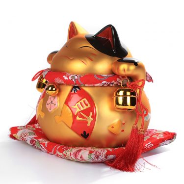 Mèo vàng may mắn Nhật Bản