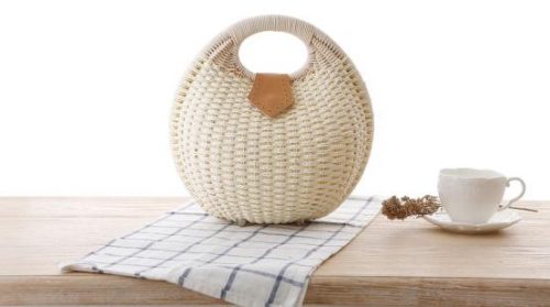 Túi cói thời trang vỏ sò