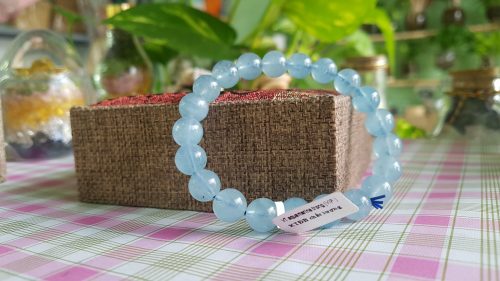 Vòng đeo tay đá aquamarine